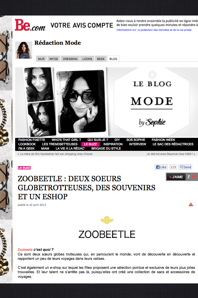 Article Zoobeetle - Be.com